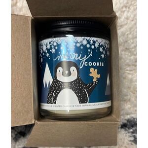 NWT Bath & Body Works Merry Cookie single wick jar candle